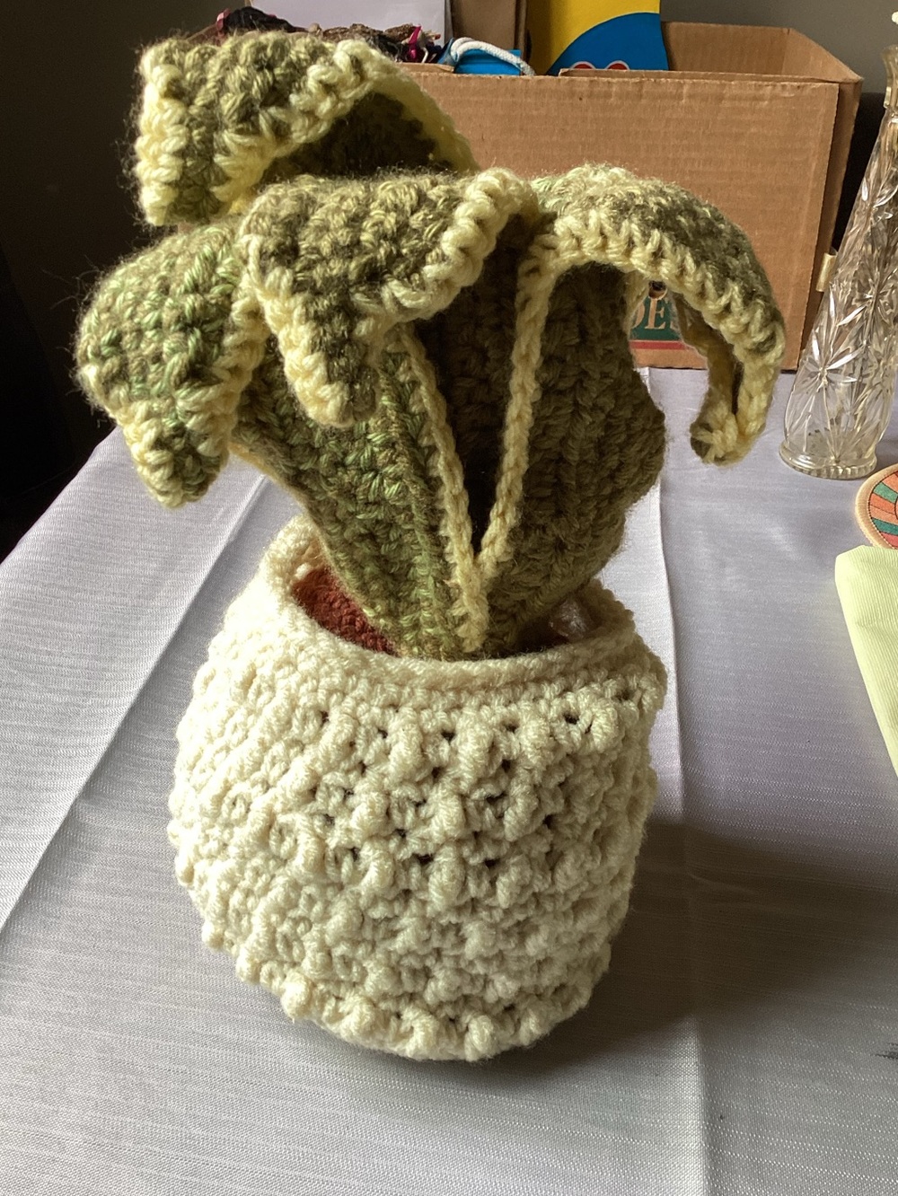 Handmade Crochet House Plant Snake Plant